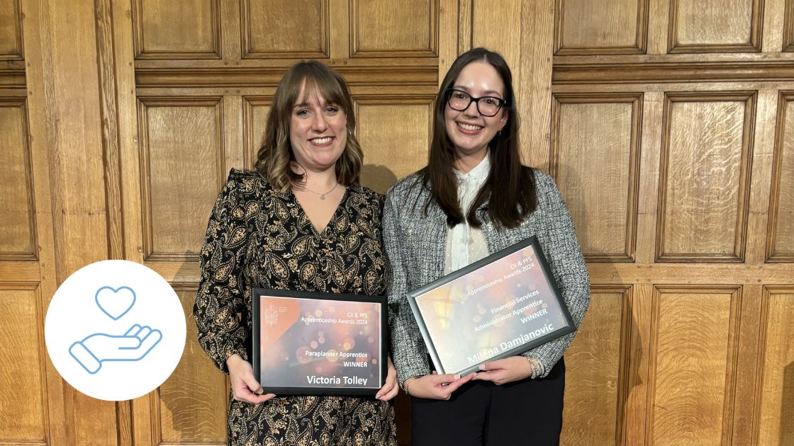 National award recognition for Vicky and Milena